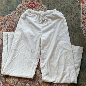 White woven summer pant